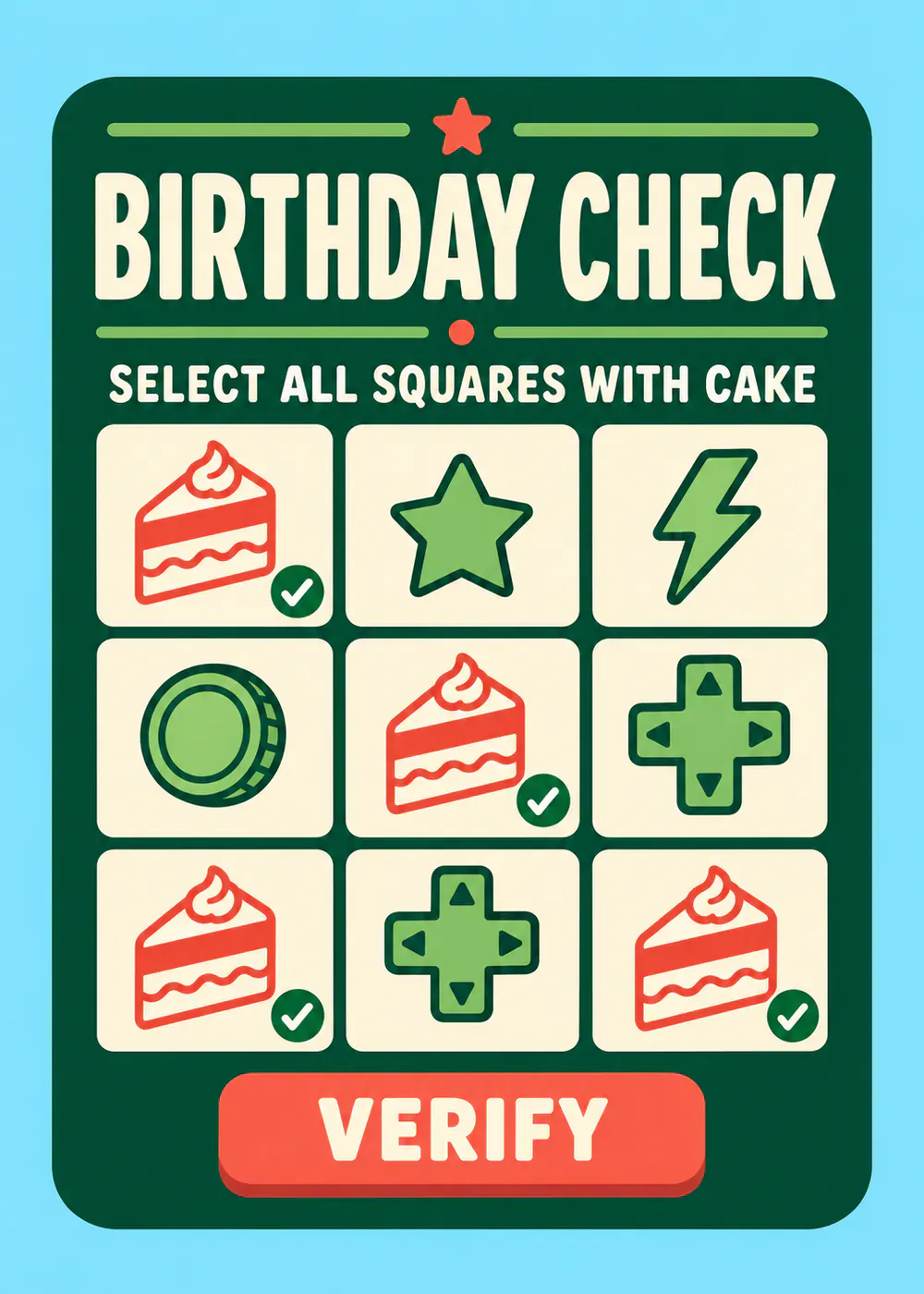 Birthday Check - gaming birthday card by Gamerly