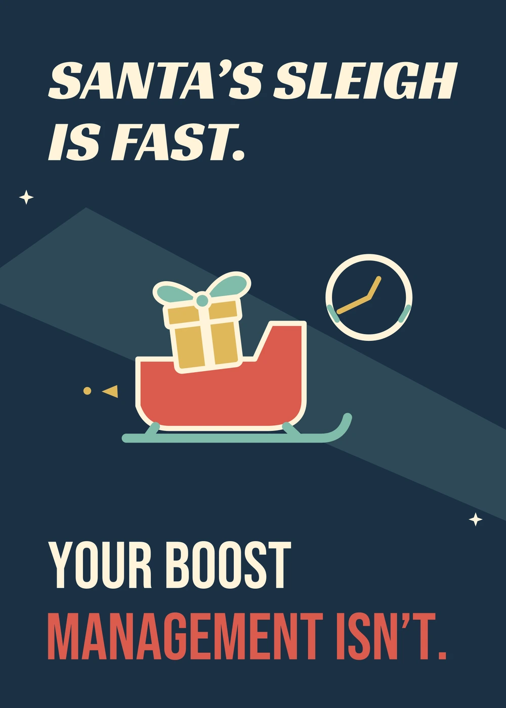 Santa Needs Boost - gaming Christmas card by Gamerly