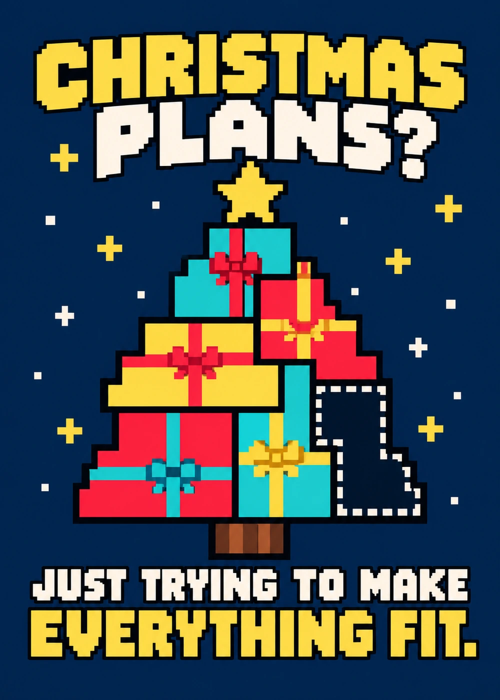 Making Christmas Fit - gaming Christmas card by Gamerly