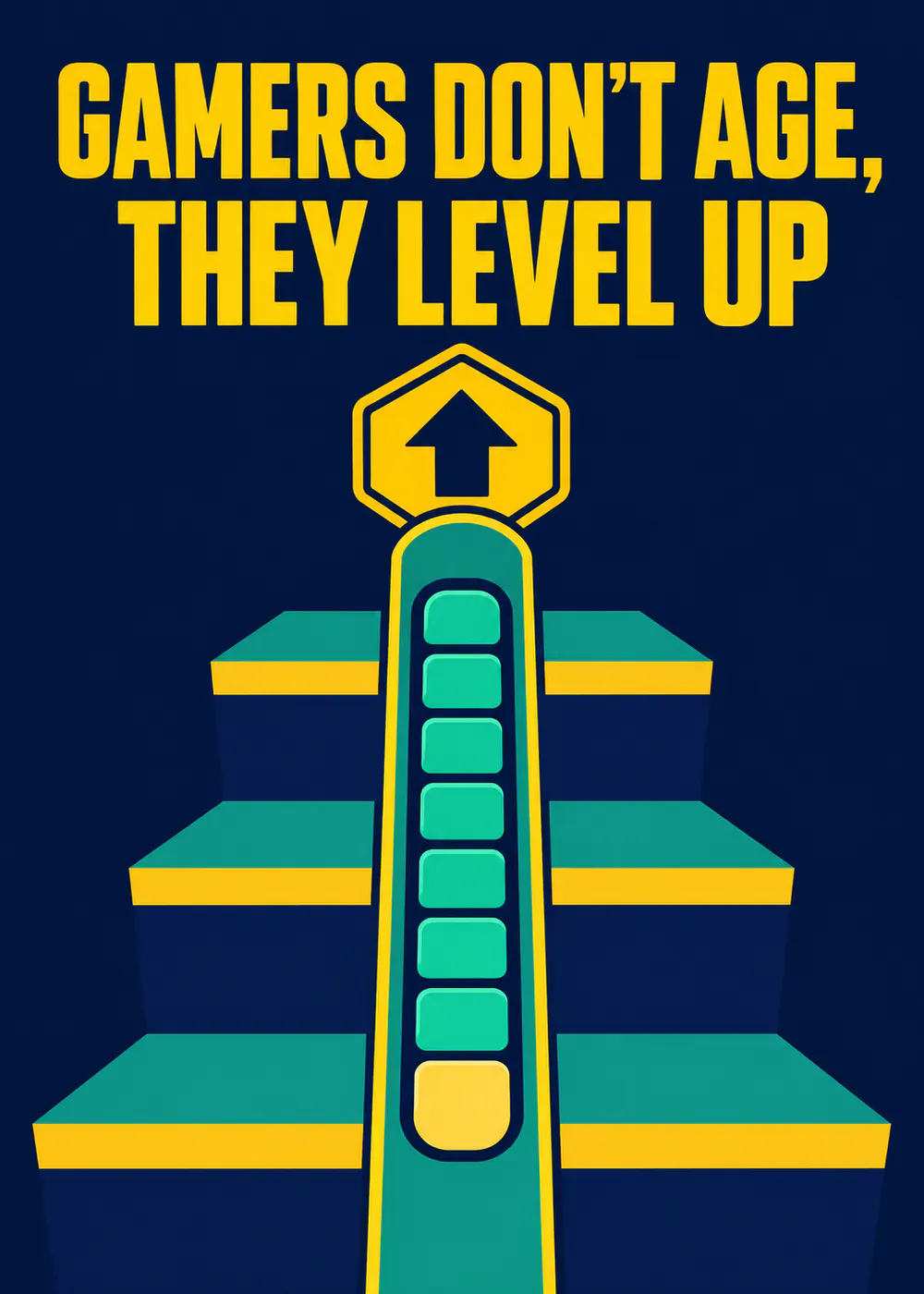 Gamers level up! - gaming birthday card by Gamerly