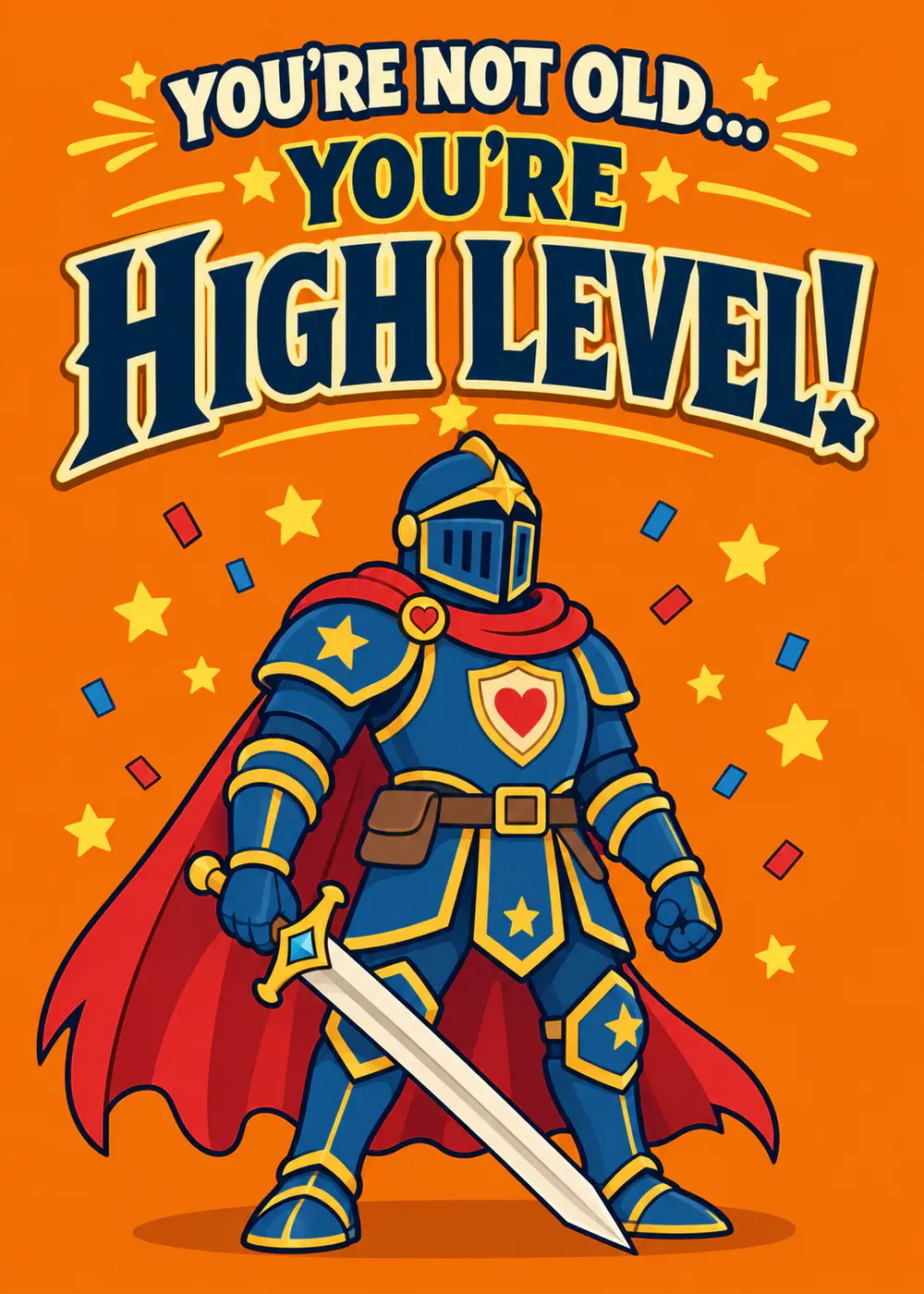 You’re High Level - gaming birthday card by Gamerly