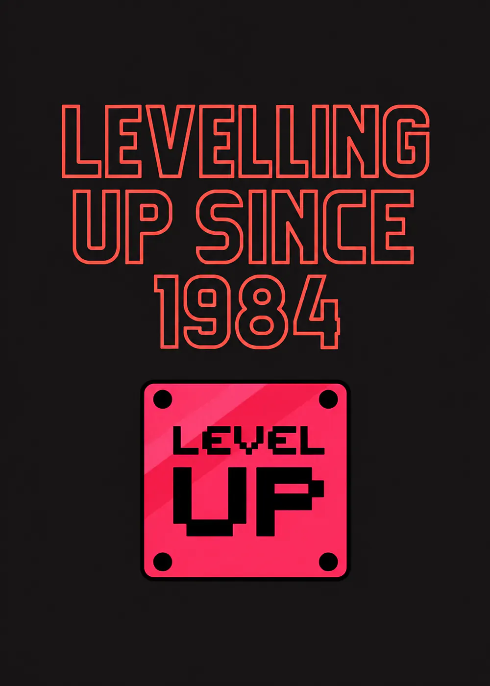 Levelling up since (Year of birth) - gaming birthday card by Gamerly
