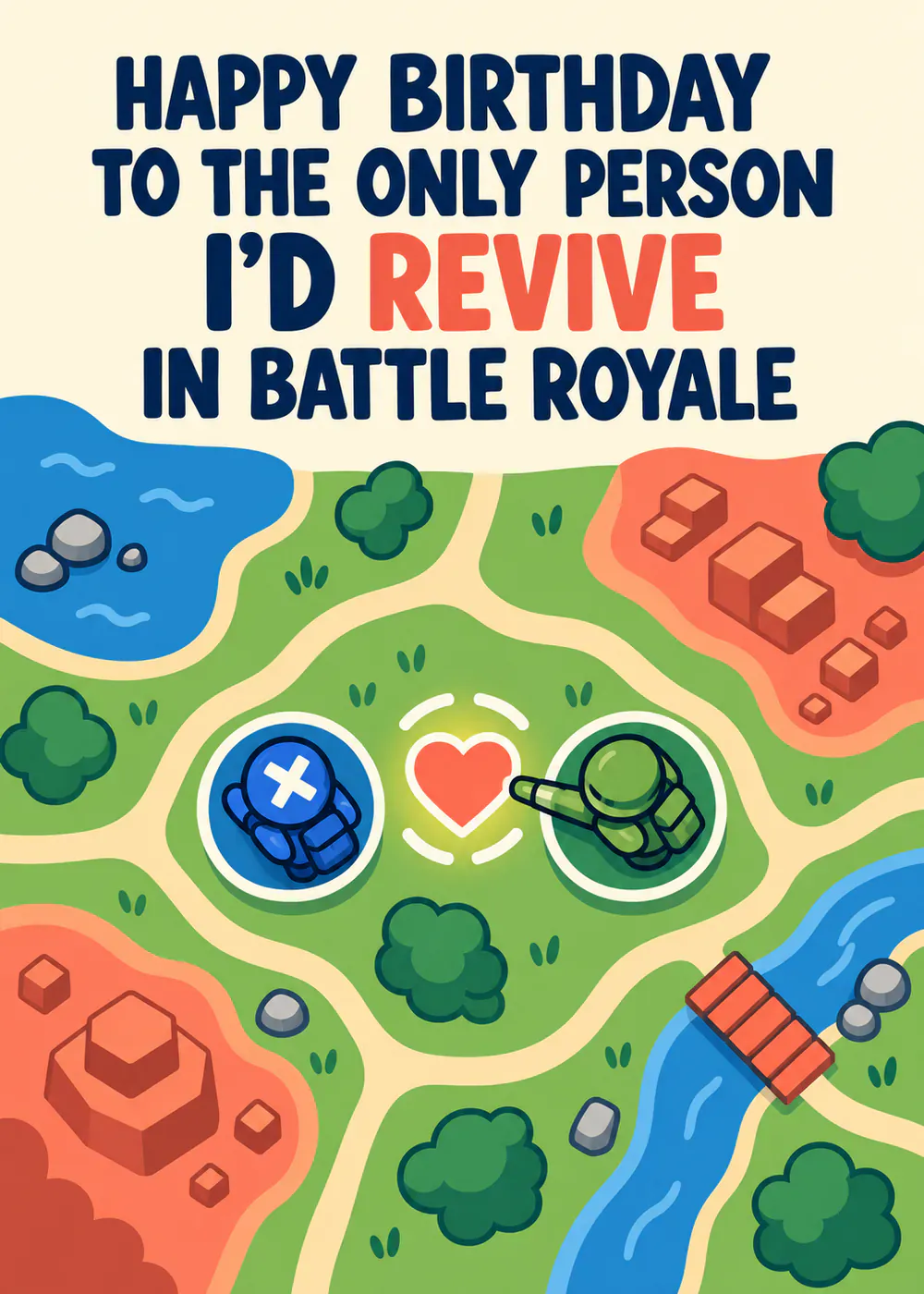 Only Person I would revive - gaming birthday card by Gamerly