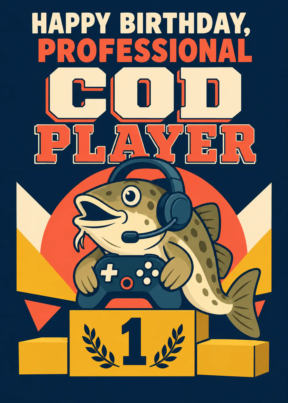 Professional COD Player – Alt Design - gaming birthday card by Gamerly