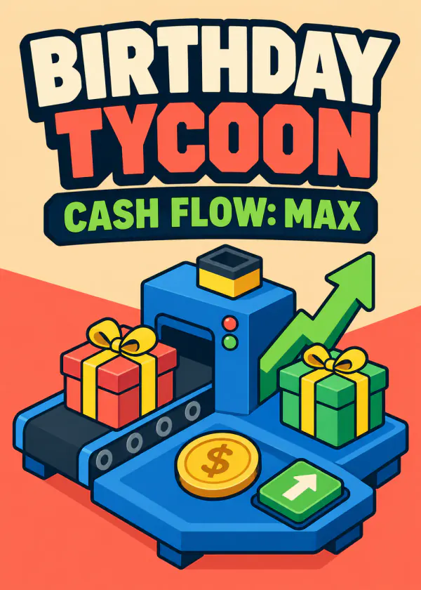 Birthday Tycoon - gaming birthday card by Gamerly
