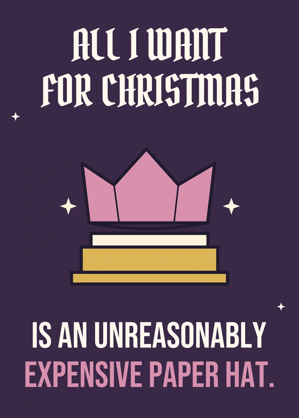 Christmas Party Hat - gaming Christmas card by Gamerly