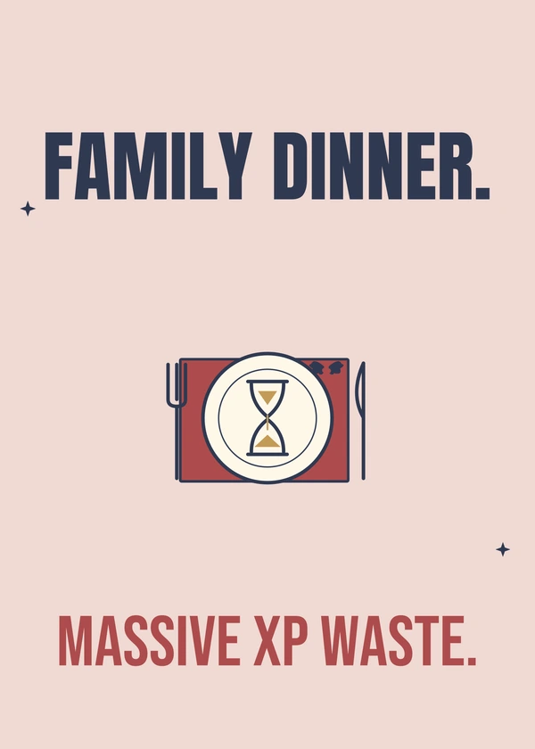 Christmas XP Waste - gaming Christmas card by Gamerly