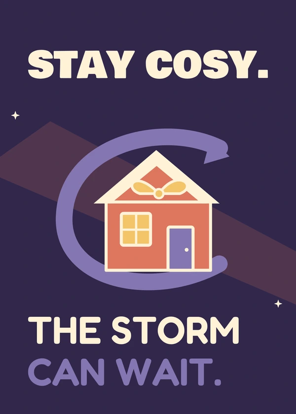 Christmas Storm Shelter - gaming Christmas card by Gamerly