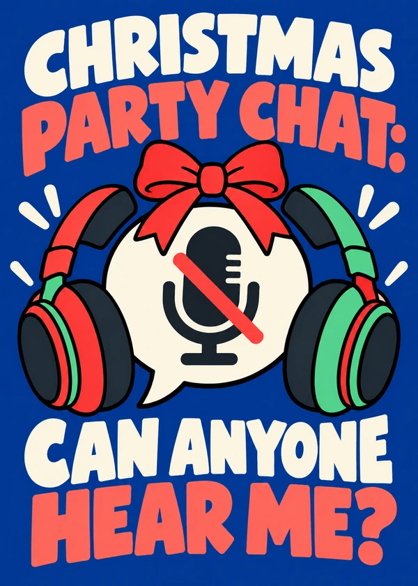 Christmas Party Chat - gaming Christmas card by Gamerly