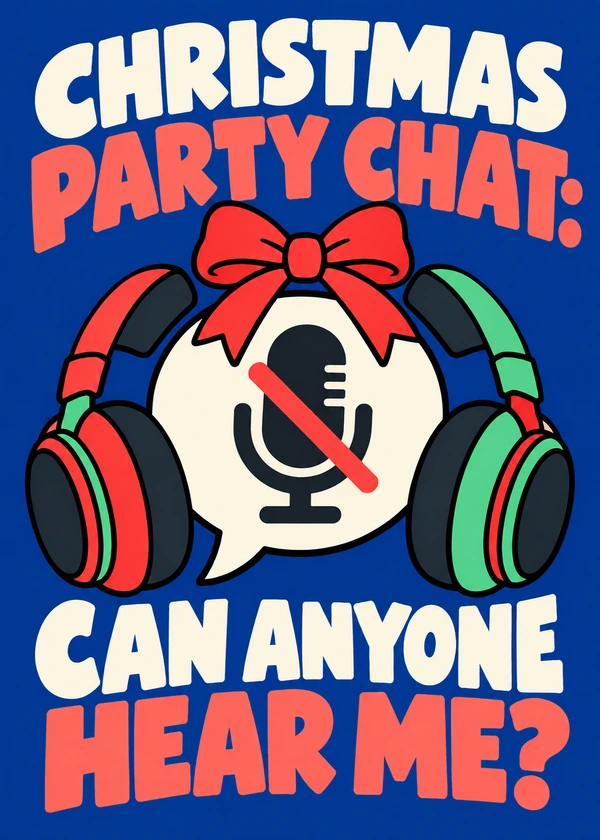 Christmas Party Chat - gaming Christmas card by Gamerly
