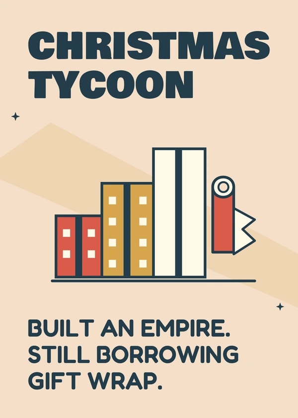 Holiday Tycoon - gaming Christmas card by Gamerly